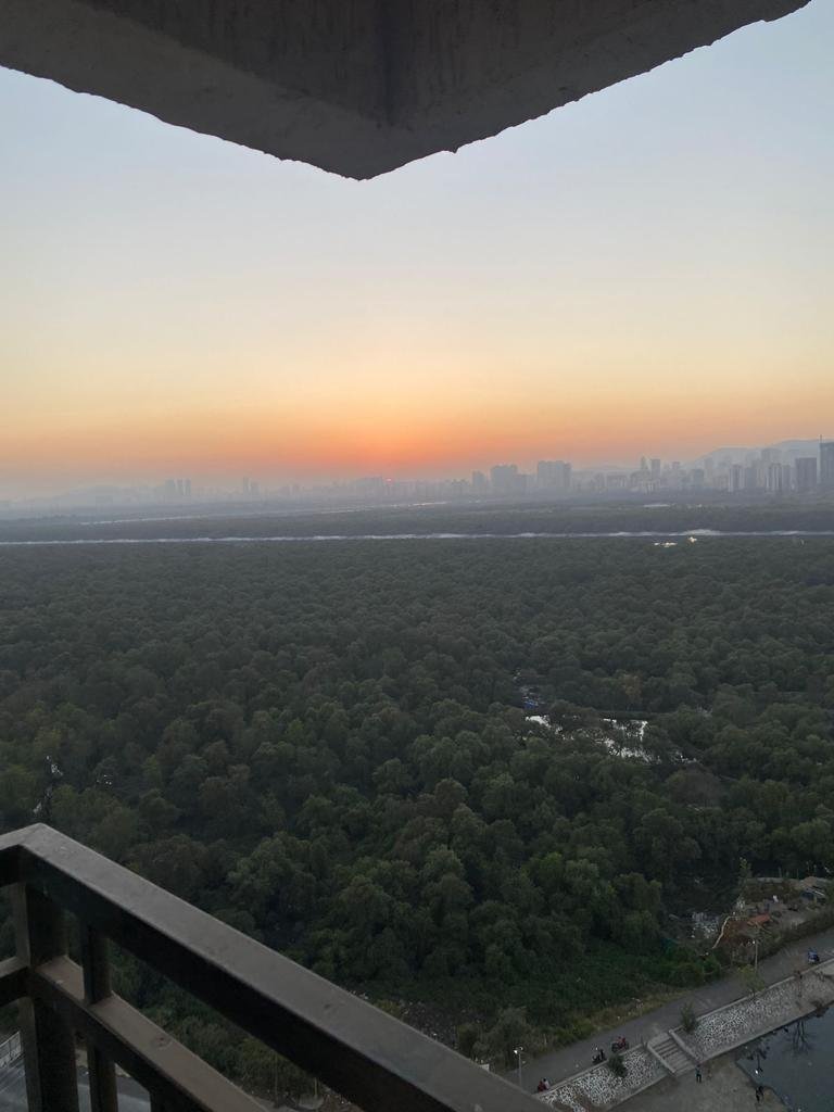 View from PG near Airoli Railway Station